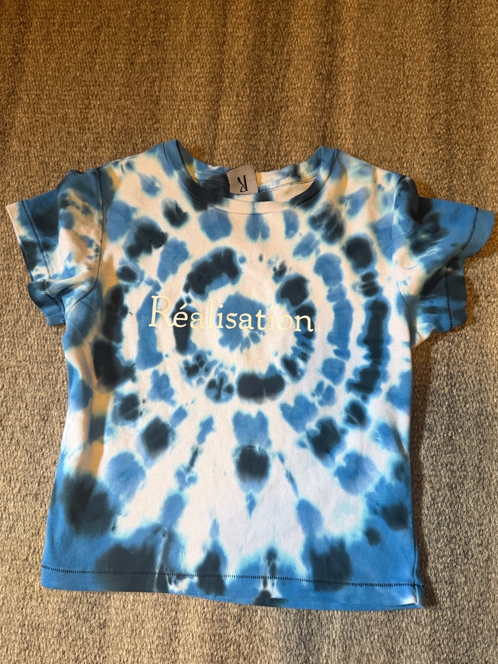 Realisation Par Blue and White Tie-Dye Tee